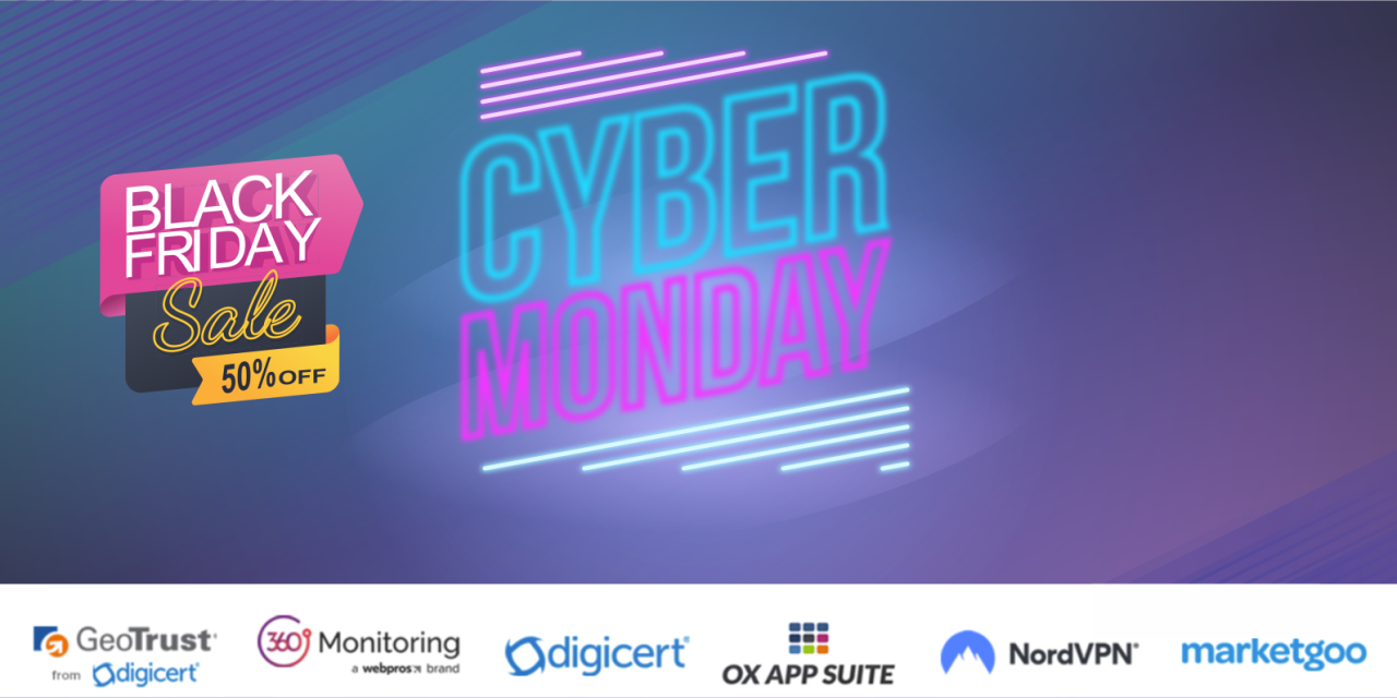 Black Friday & Cyber Monday Deals: Savings From Our Marketplace Vendors and Domain Coupons